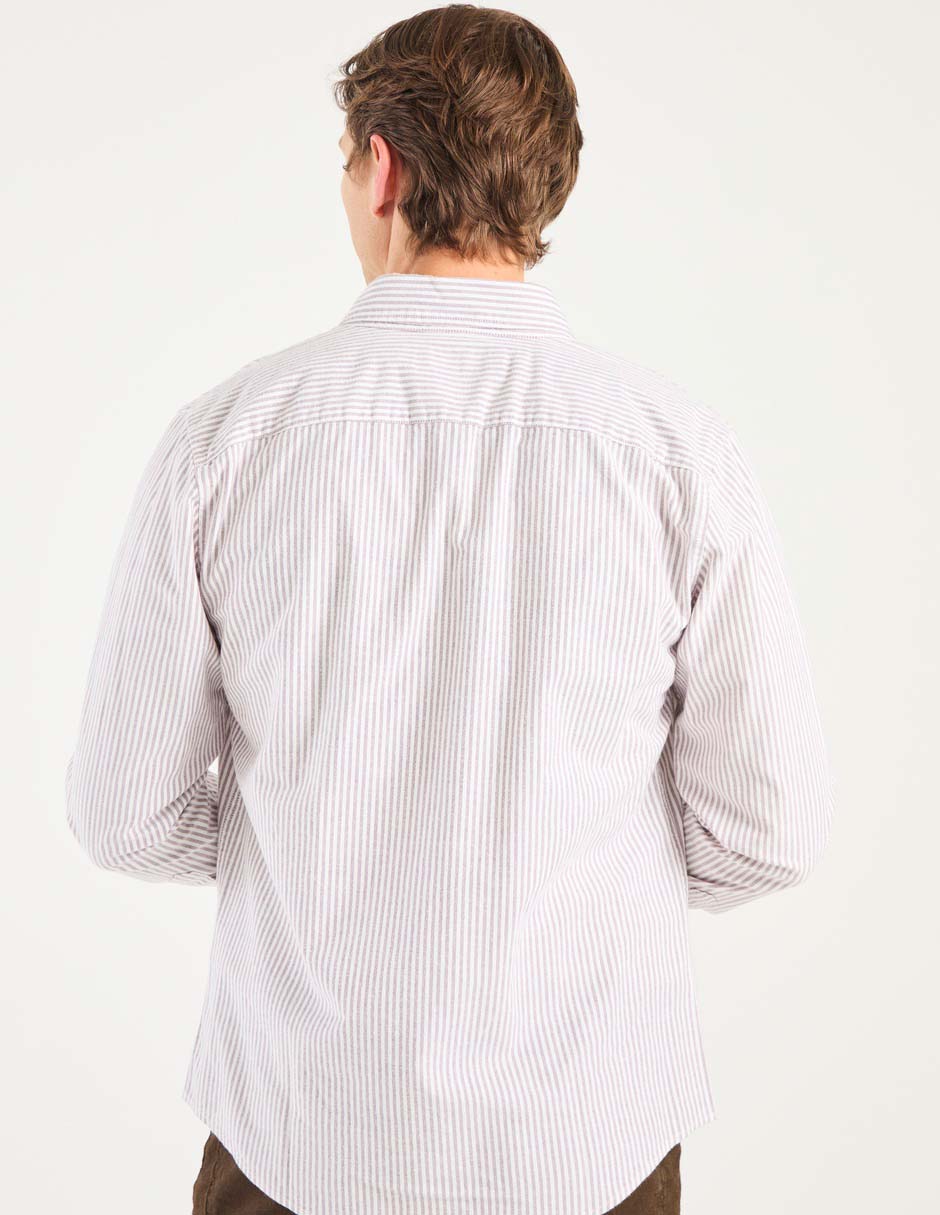 Camisa casual de algodón manga larga para hombre 2