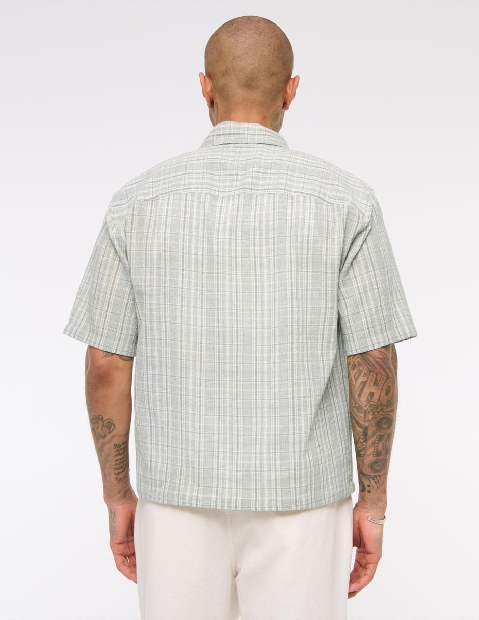 Camisa casual de algodón manga corta para hombre 5