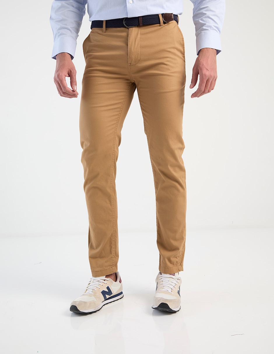 Pantalón chino slim de algodón para hombre Pantalón chino slim de algodón para hombre