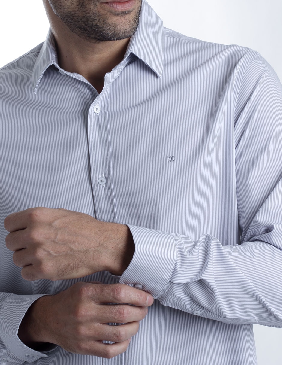 Camisa casual de algodón manga larga para hombre 3