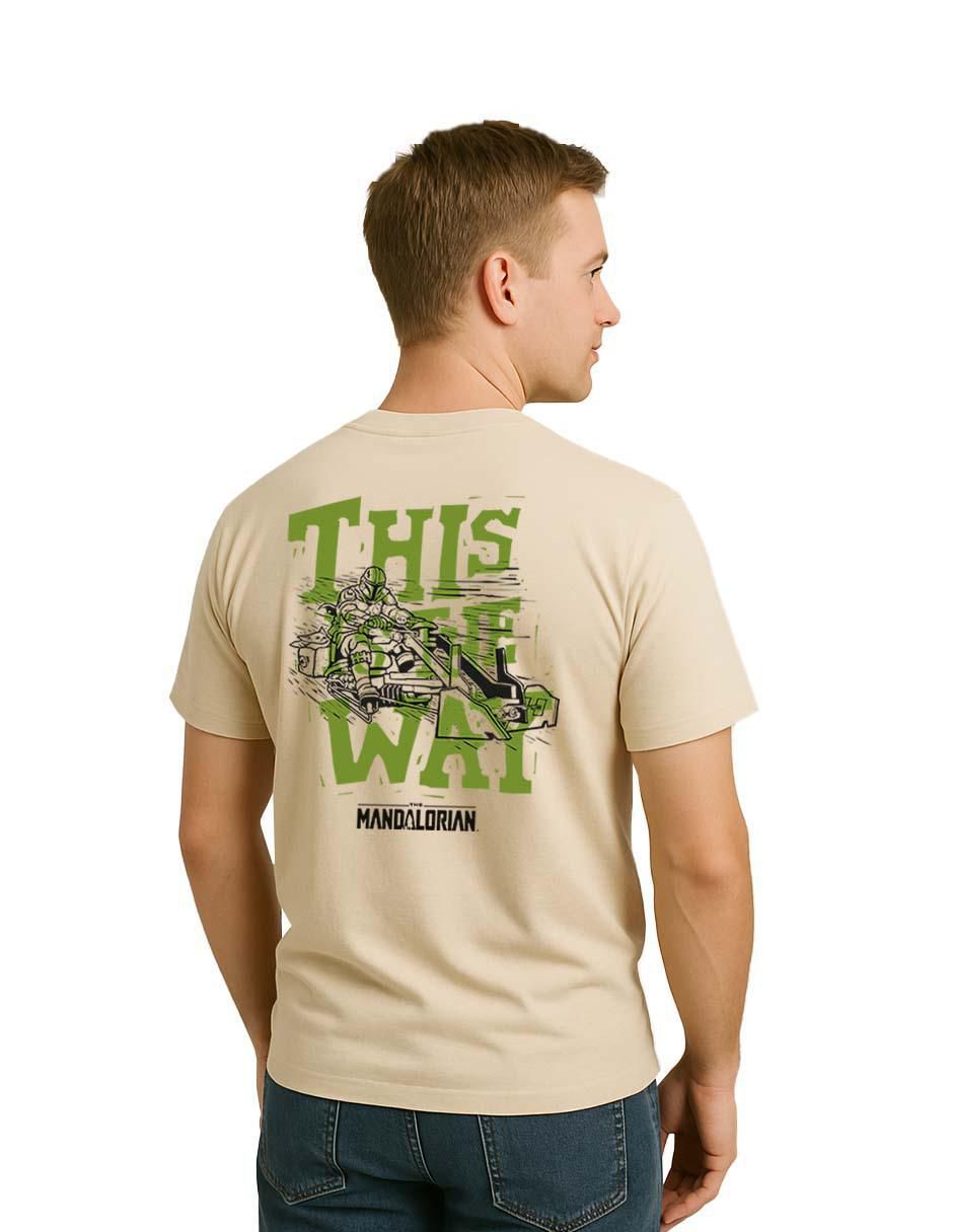 Playera the mandalorian cuello redondo para hombre 2