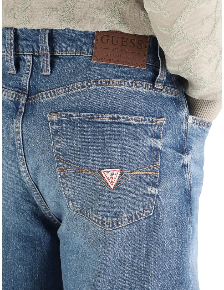 Jeans skinny M5BA0PD4K30-FLXI deslavado para hombre 2