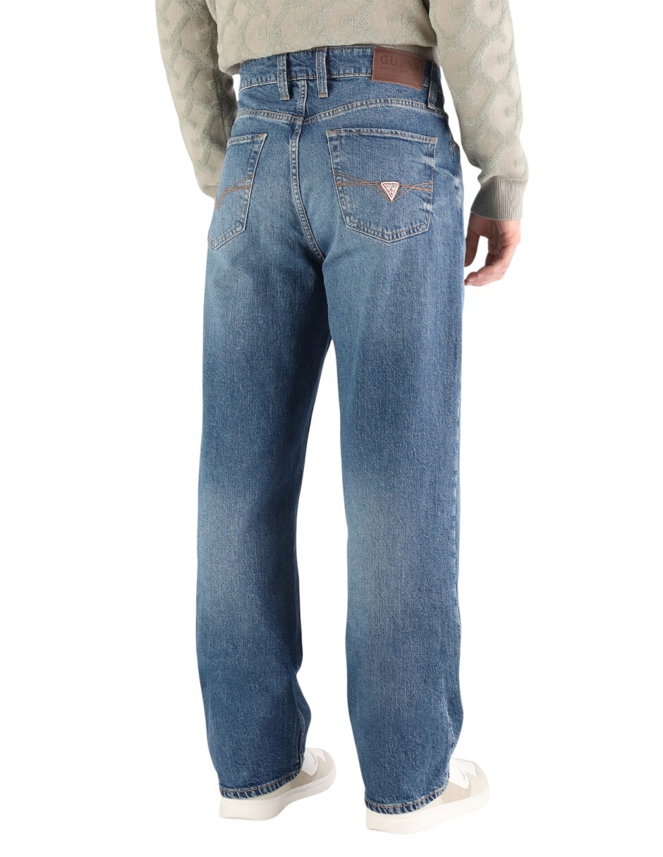 Jeans skinny M5BA0PD4K30-FLXI deslavado para hombre 3