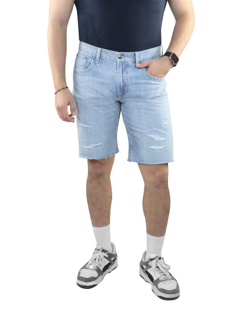 Bermuda de mezclilla para hombre