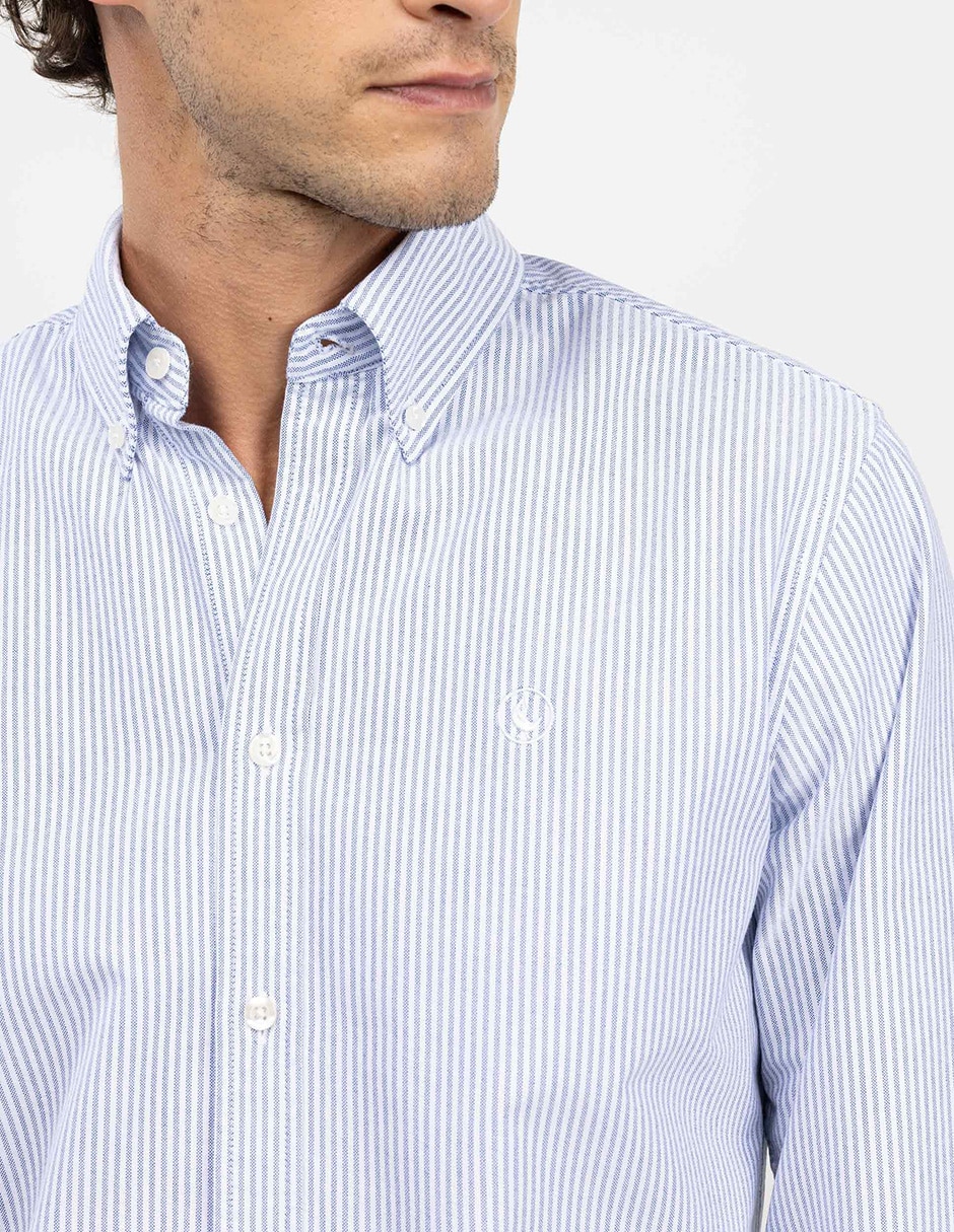 Camisa casual de algodón manga larga para hombre 4