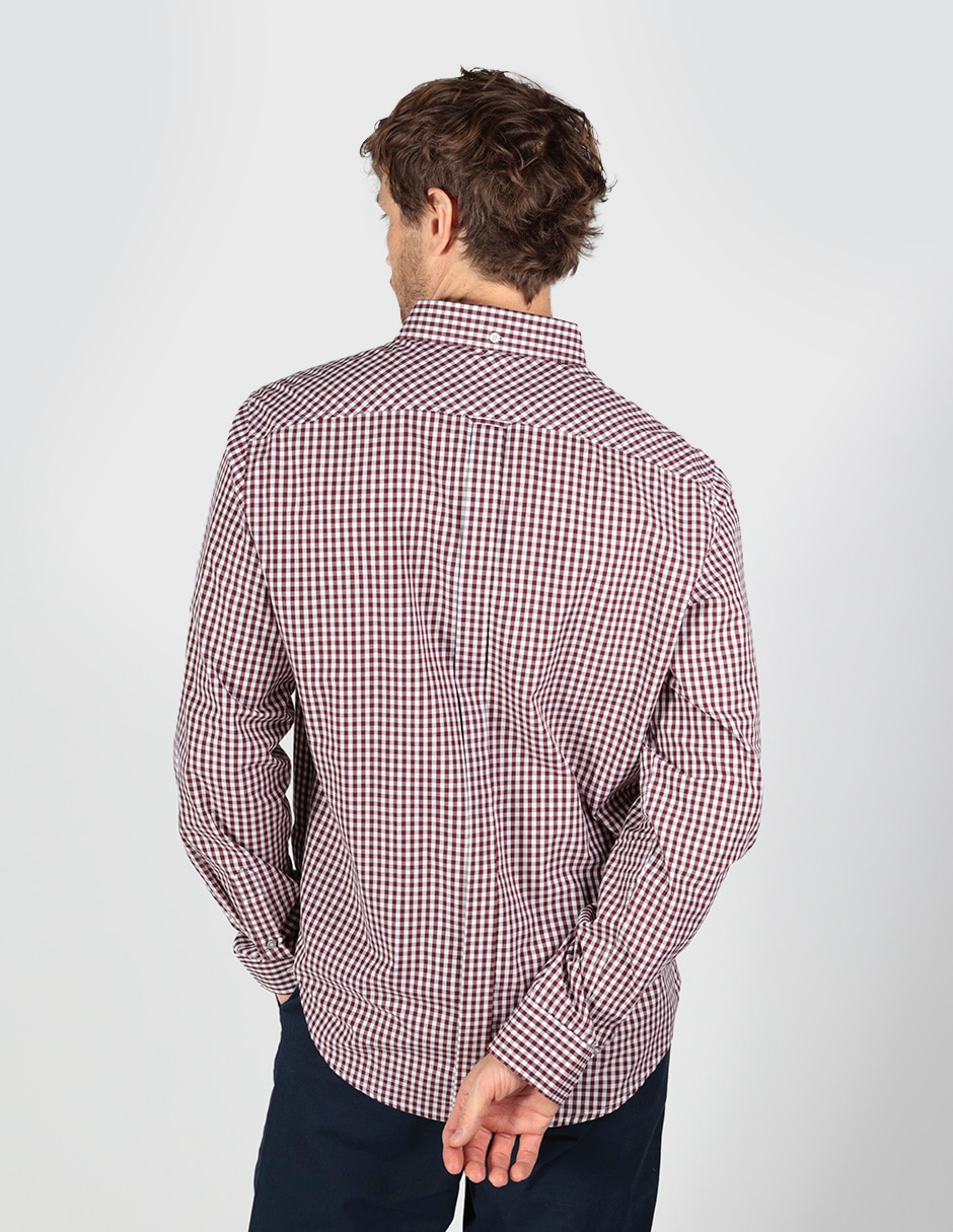 Camisa business casual de algodón manga larga para hombre 2