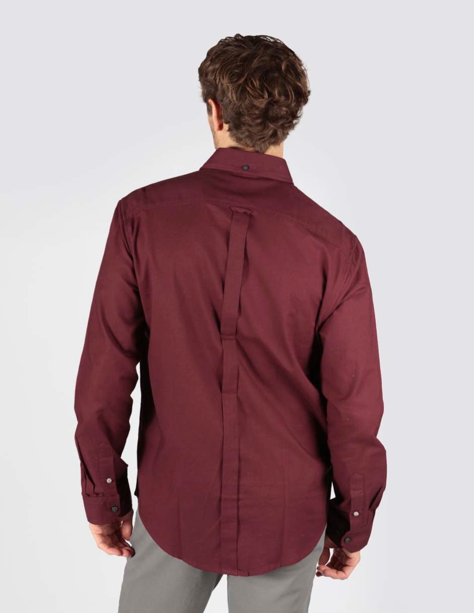 Camisa business casual de algodón manga larga para hombre 2