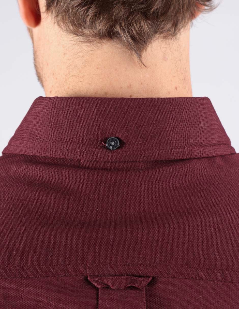 Camisa business casual de algodón manga larga para hombre 4