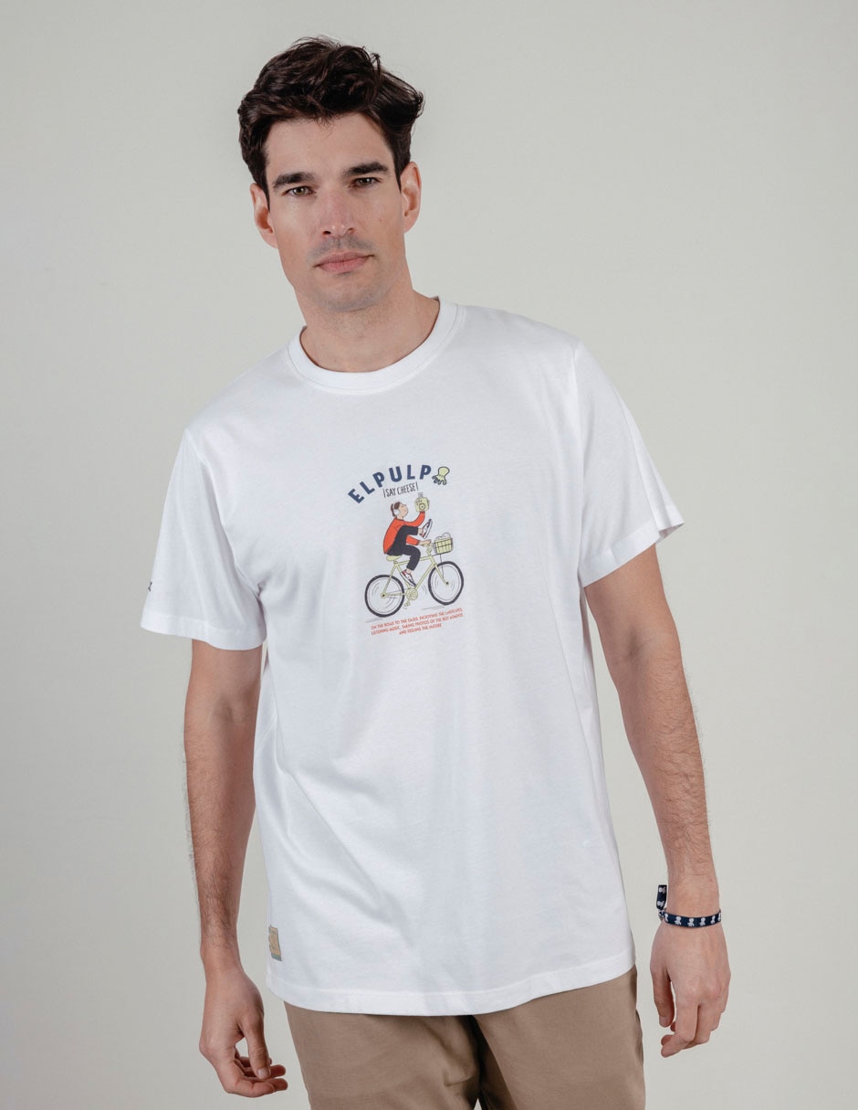 Playera cuello redondo para hombre