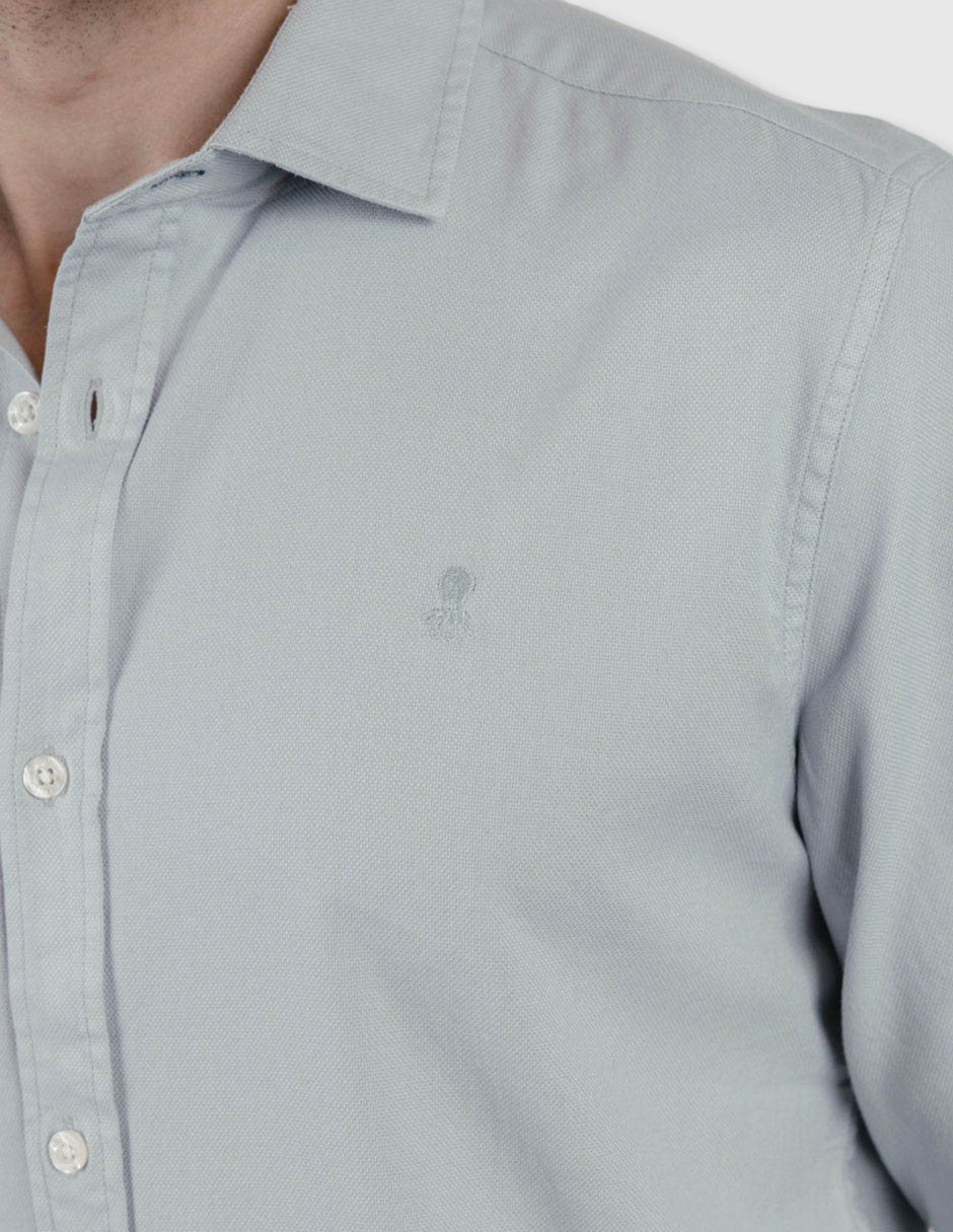 Camisa casual de algodón manga larga para hombre 3