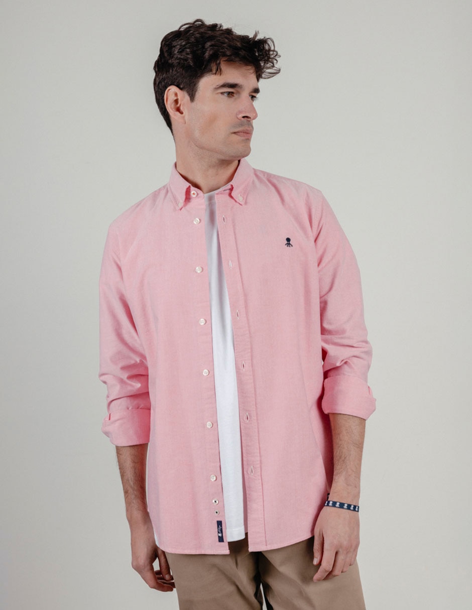 Camisa casual de algodón manga larga para hombre 3