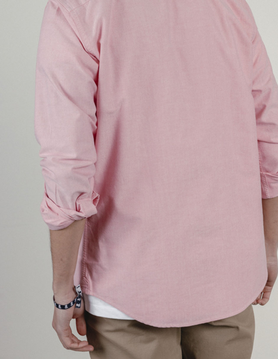 Camisa casual de algodón manga larga para hombre 5