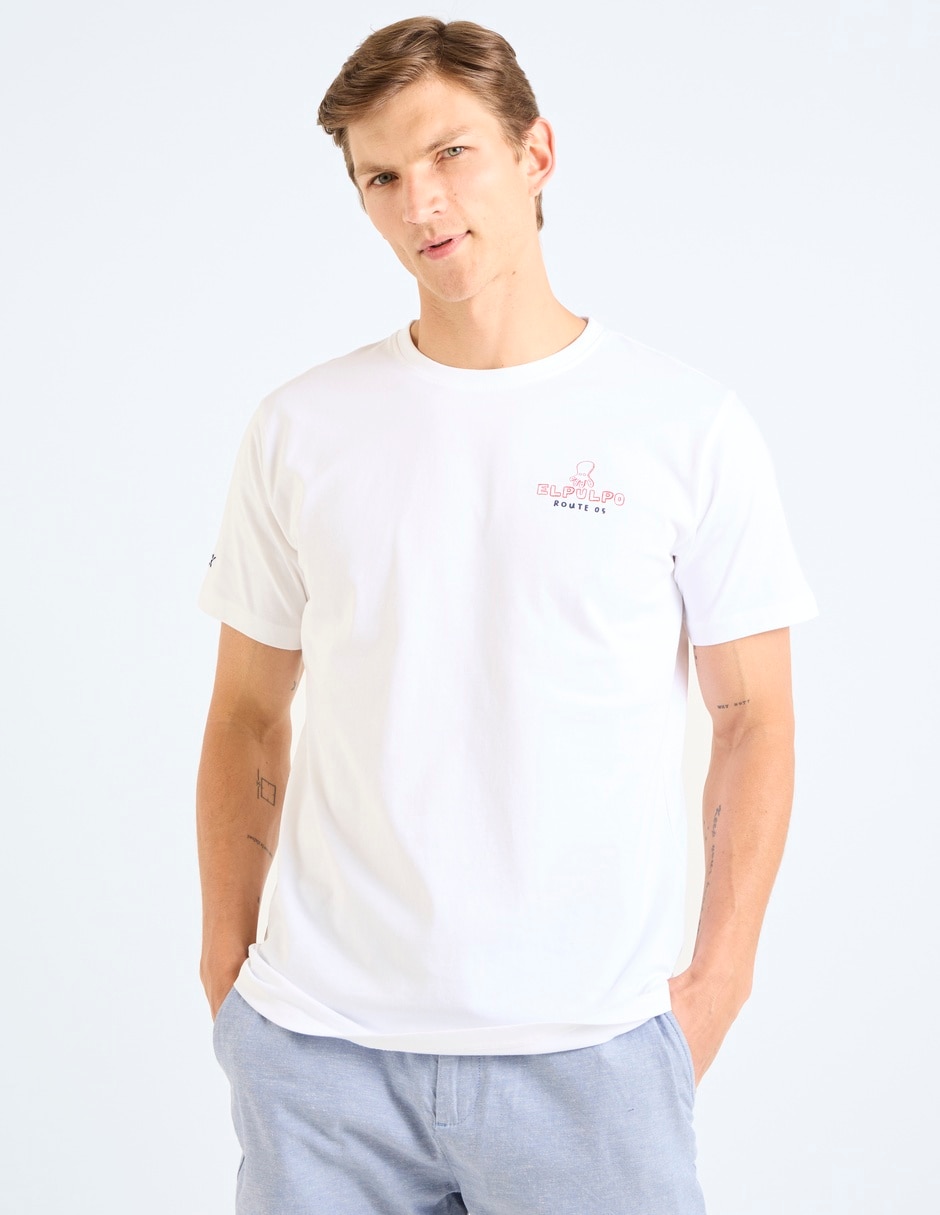 Playera cuello redondo para hombre