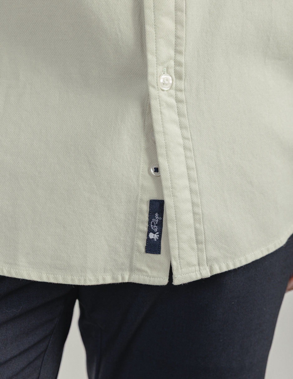 Camisa casual de algodón manga larga para hombre 5