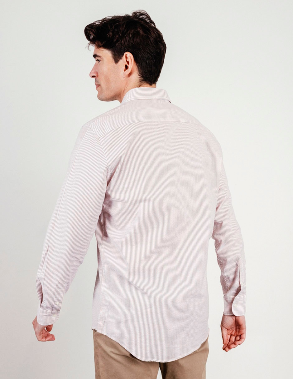 Camisa casual manga larga para hombre 2