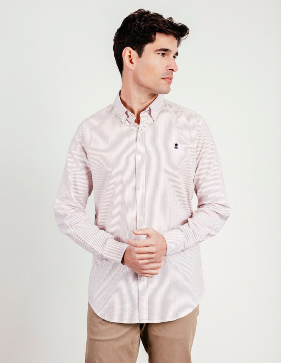 Camisa casual manga larga para hombre 3