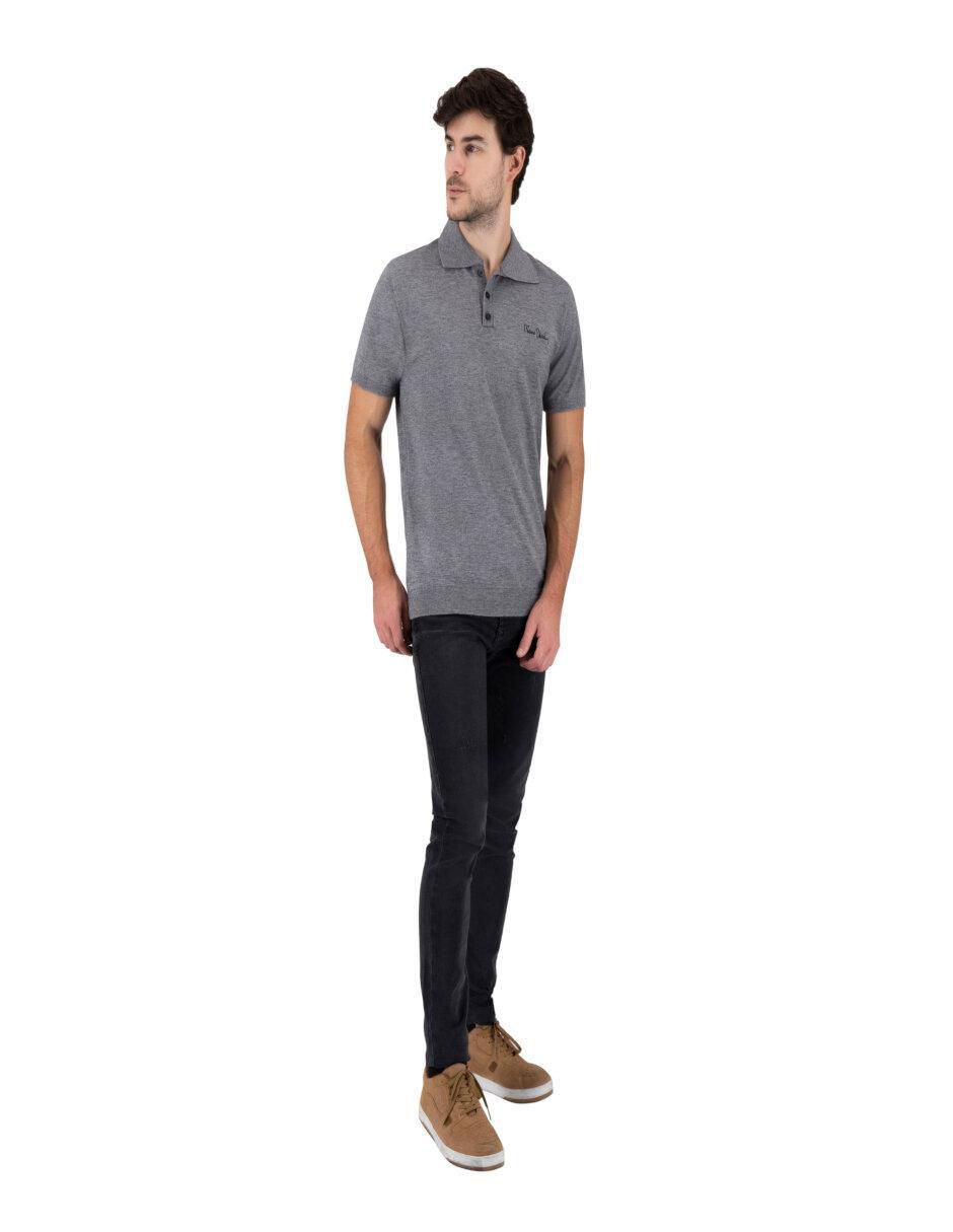 Playera tipo polo tejido de punto para hombre 2