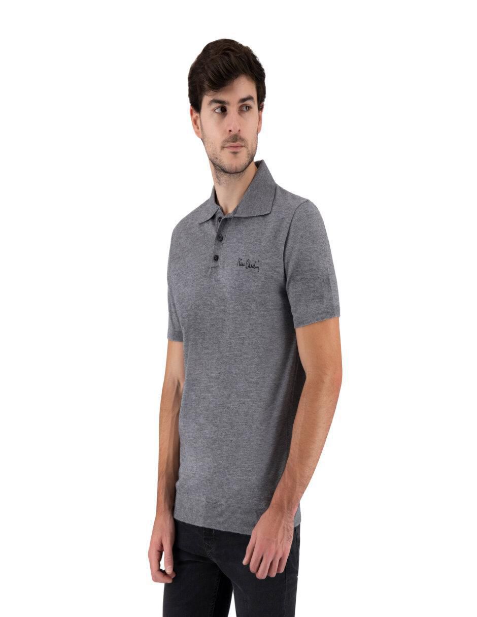 Playera tipo polo tejido de punto para hombre 3