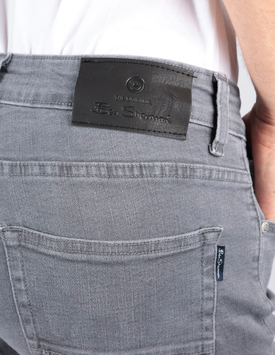 Pantalón business casual slim de algodón para hombre 3
