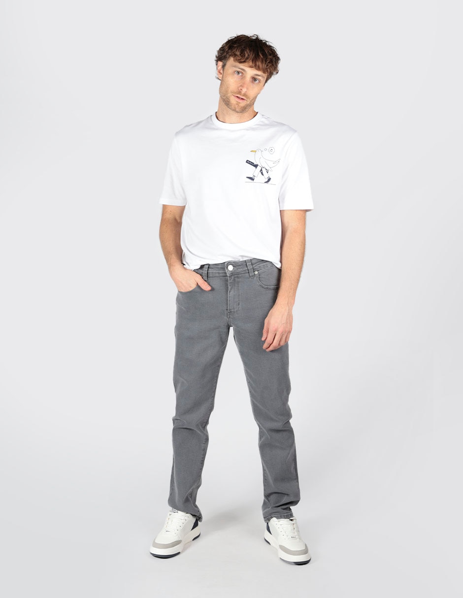 Pantalón business casual slim de algodón para hombre 5