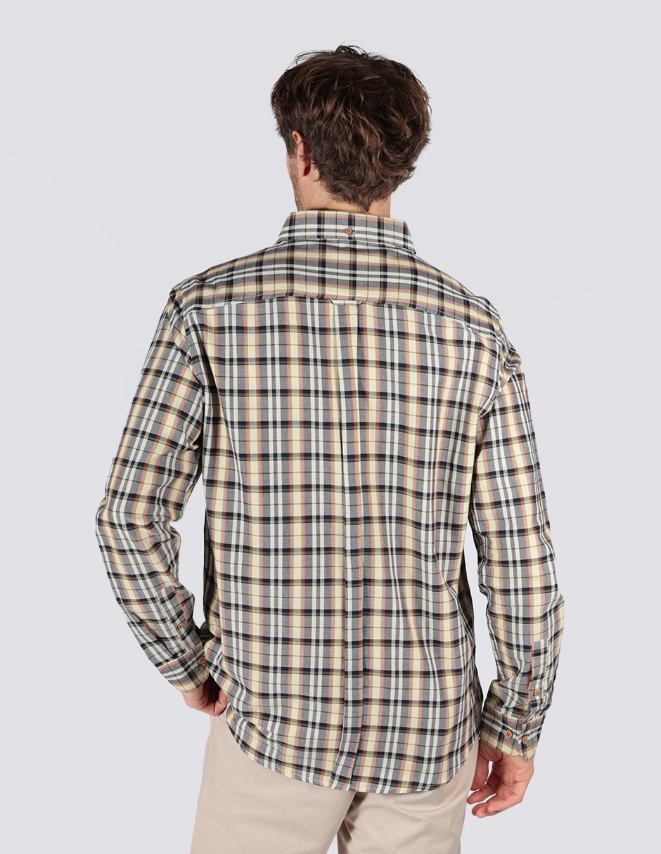 Camisa business casual de algodón manga larga para hombre 2
