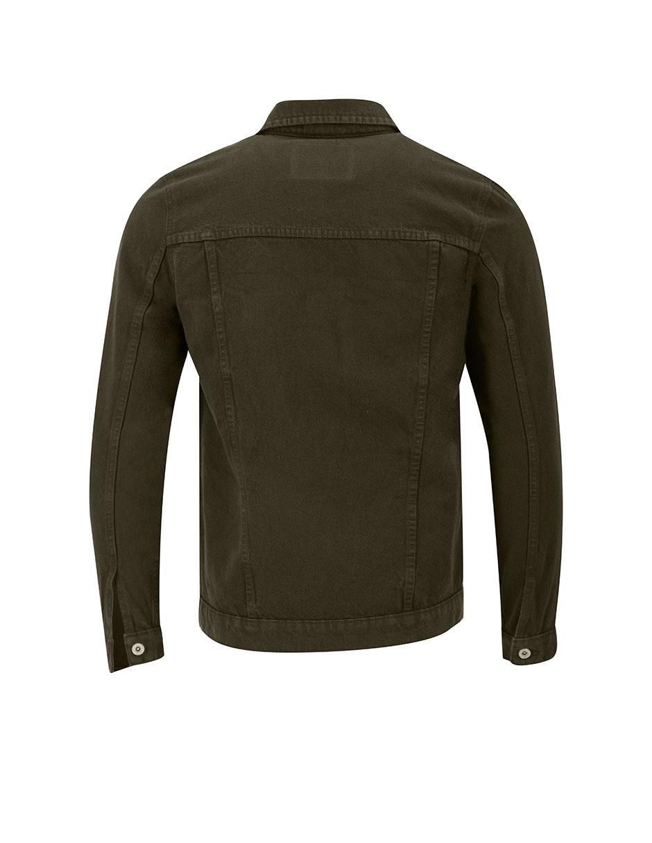 Set chamarra denim de mezclilla con bolsillos para hombre 11