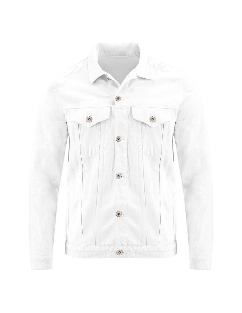 Chamarra denim de mezclilla con bolsillos para hombre 3