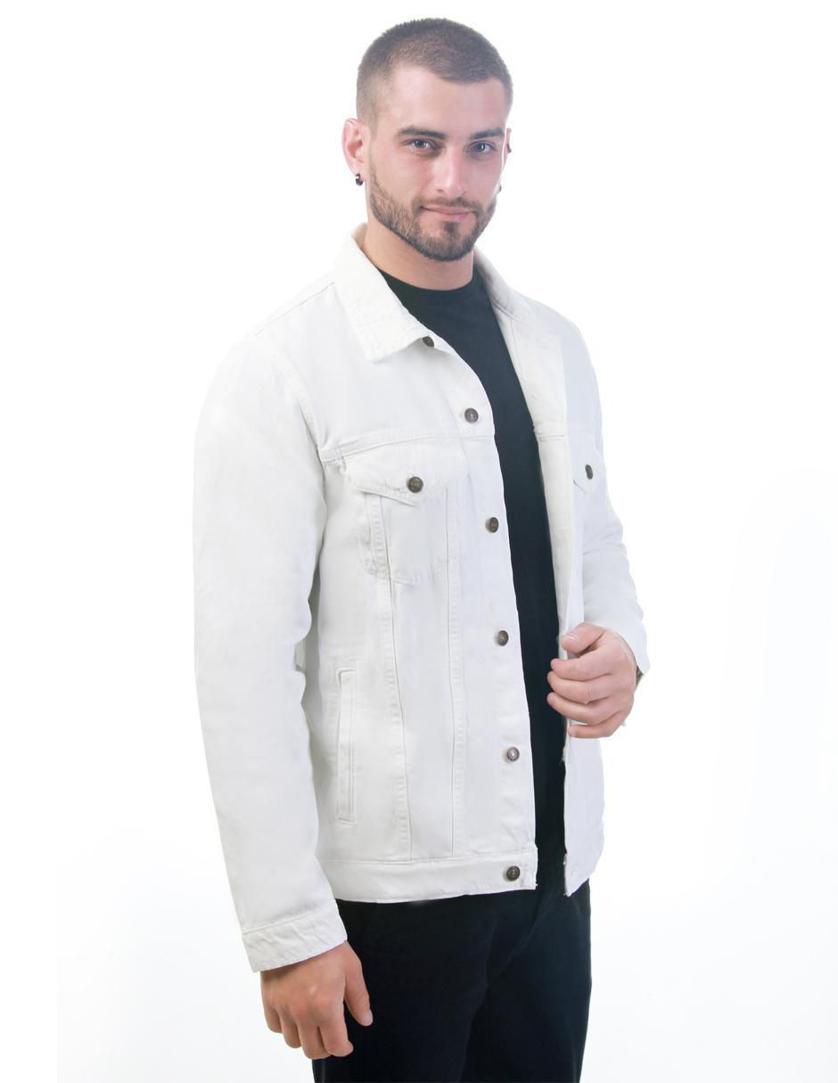 Chamarra denim de mezclilla con bolsillos para hombre 6