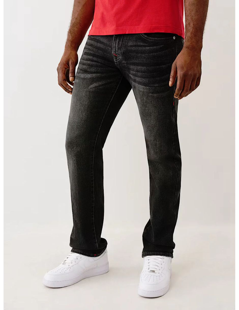 Jeans straight deslavado para hombre 3