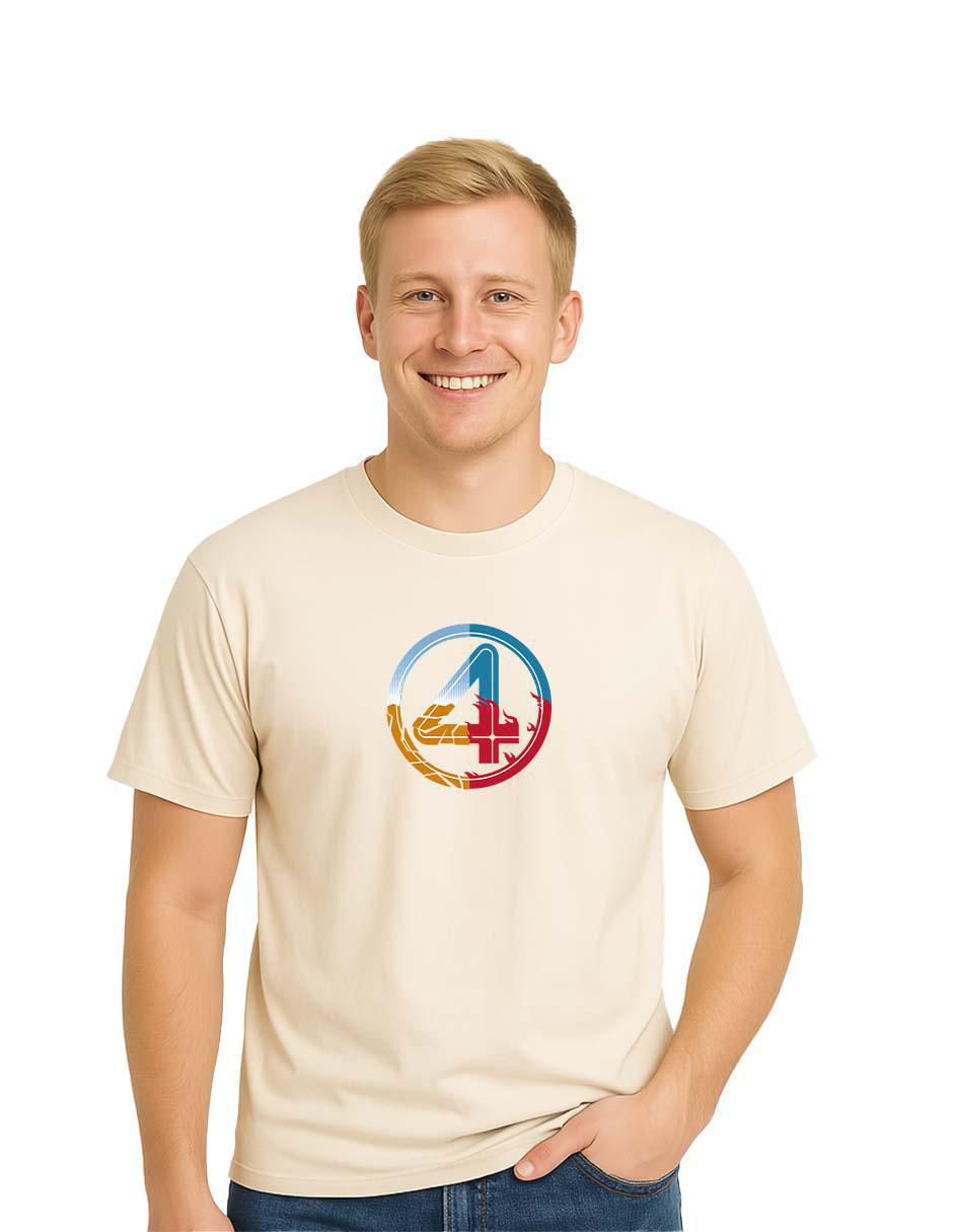 Playera los 4 fantásticos cuello redondo para hombre