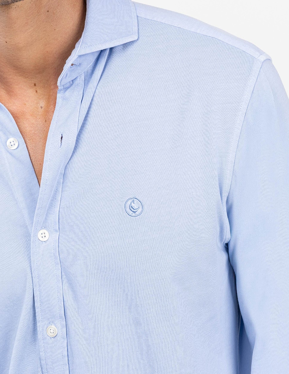 Camisa casual de algodón manga larga para hombre 5