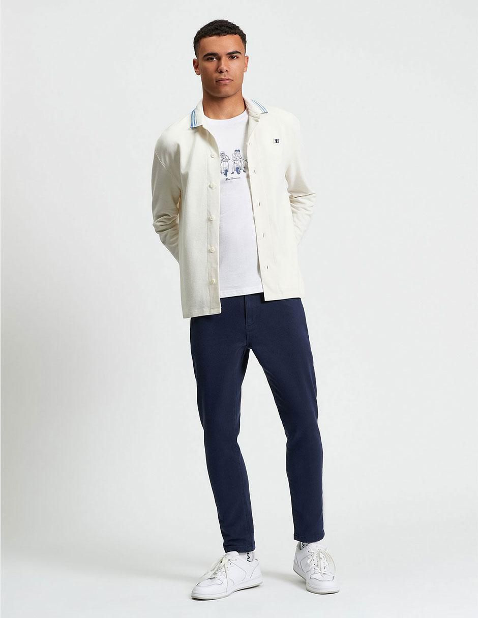 Suéter cuello polo para hombre 4