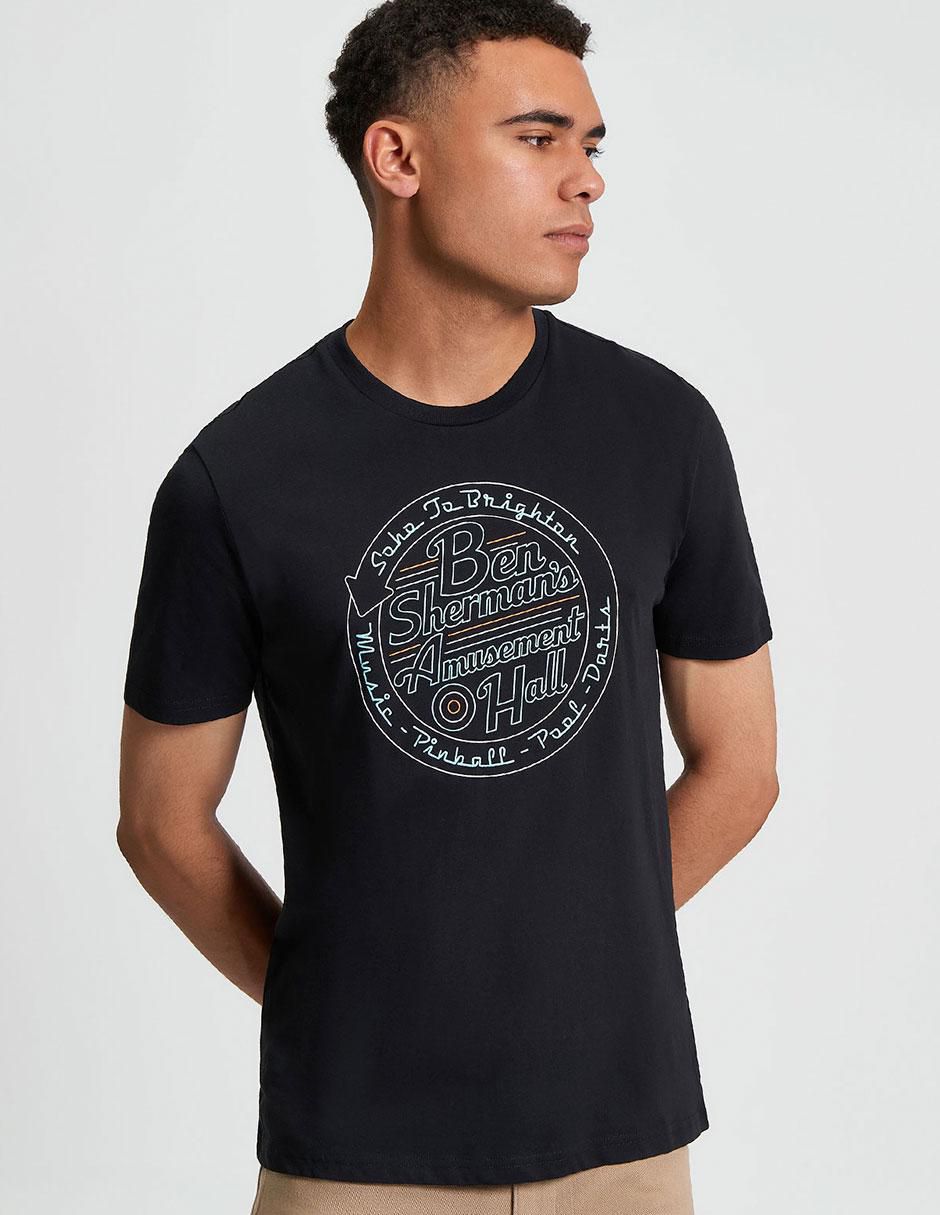 Playera contemporáneo cuello redondo para hombre Playera contemporáneo cuello redondo para hombre