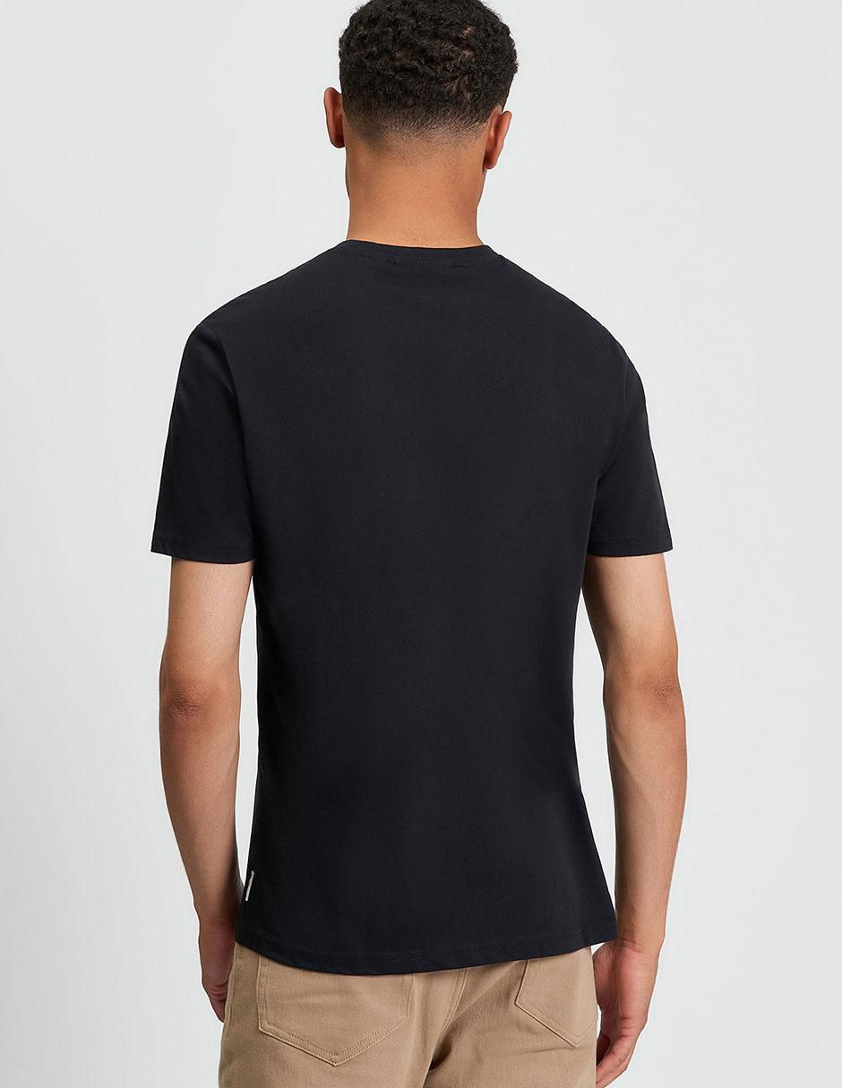 Playera contemporáneo cuello redondo para hombre 2