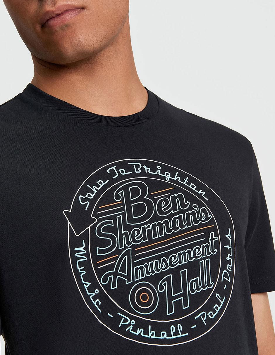 Playera contemporáneo cuello redondo para hombre 3