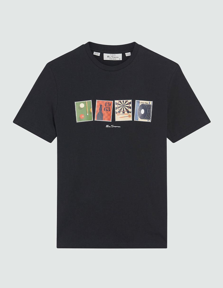 Playera contemporáneo cuello redondo para hombre 5
