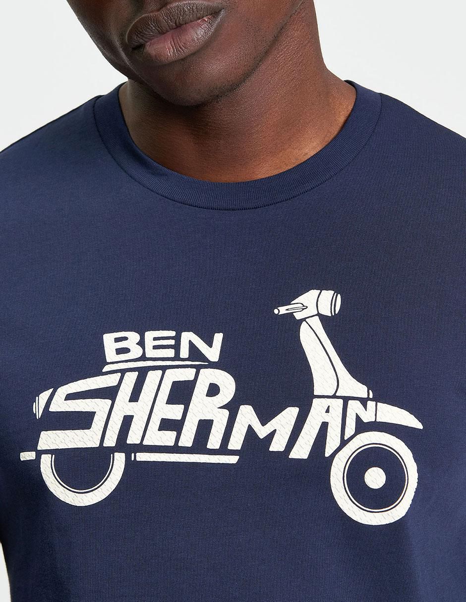 Playera contemporáneo cuello redondo para hombre 3