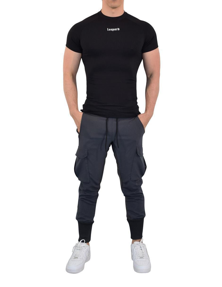 Jogger ajustado john leopard no aplica pain into power "estampado" liso con bolsillos "para hombre"