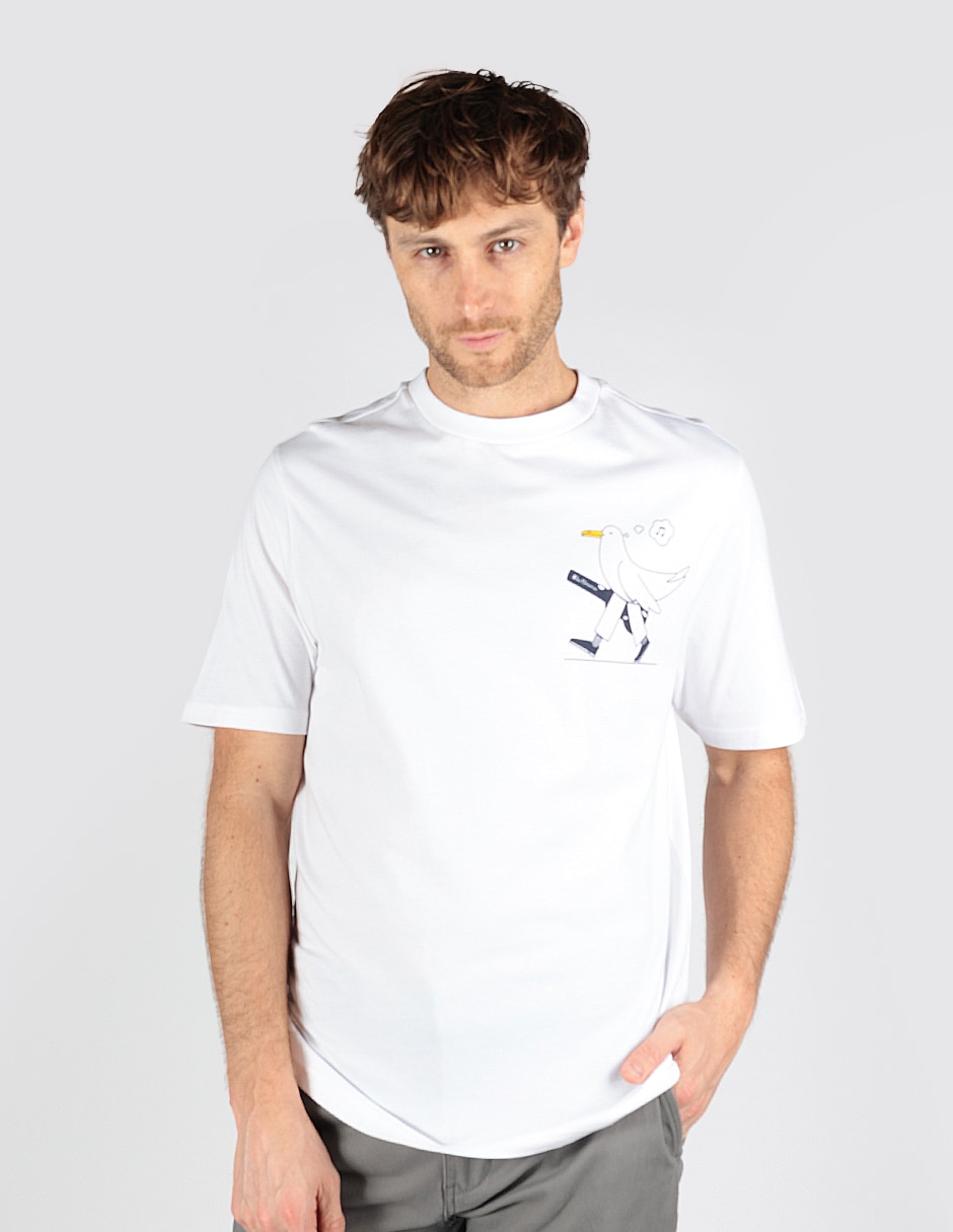 Playera cuello redondo para hombre