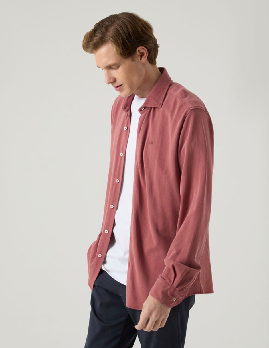 Camisa casual de algodón manga larga para hombre 2