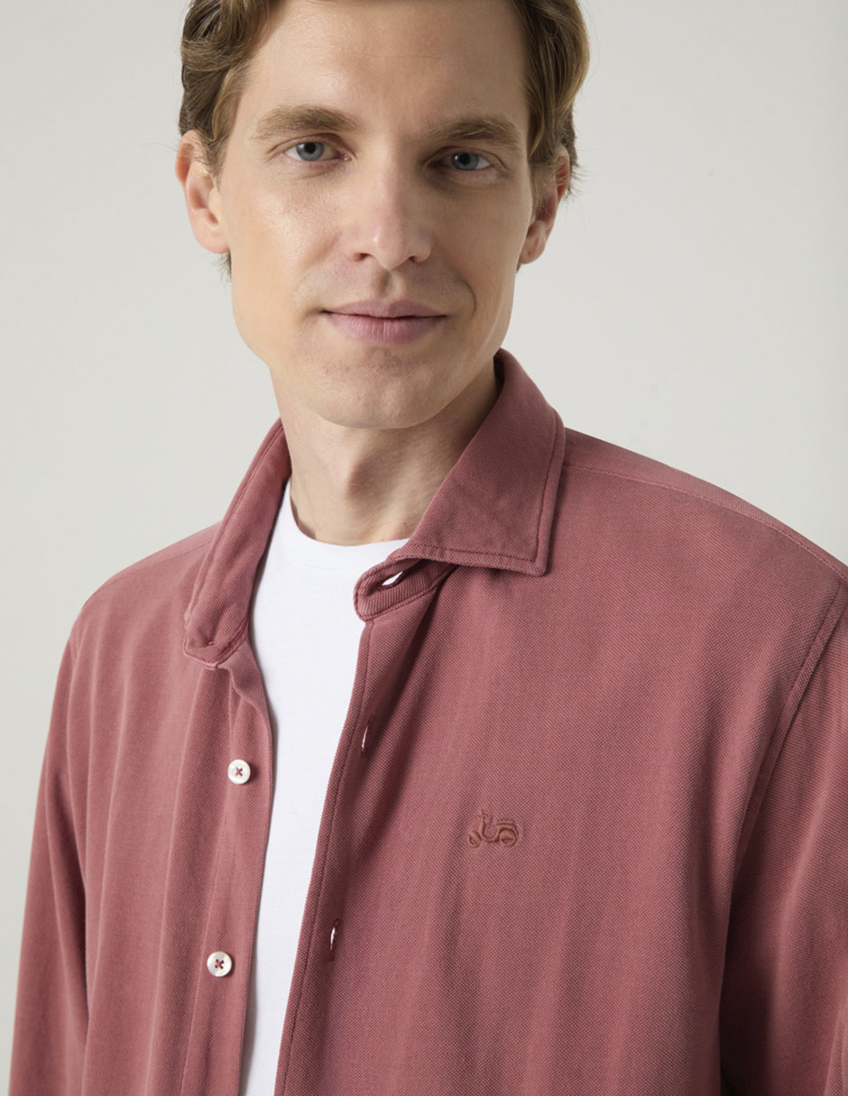 Camisa casual de algodón manga larga para hombre 4