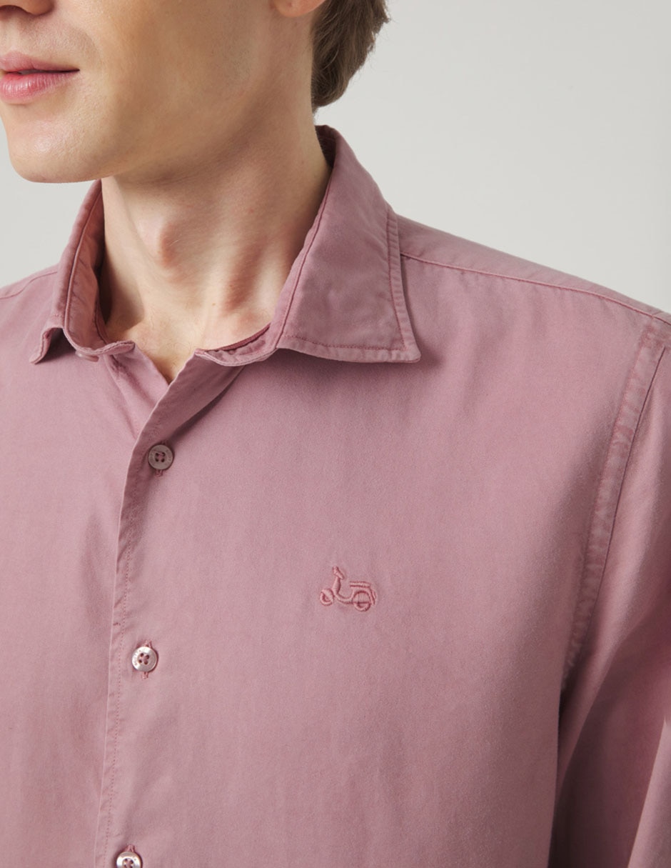 Camisa casual de lino manga larga para hombre 4