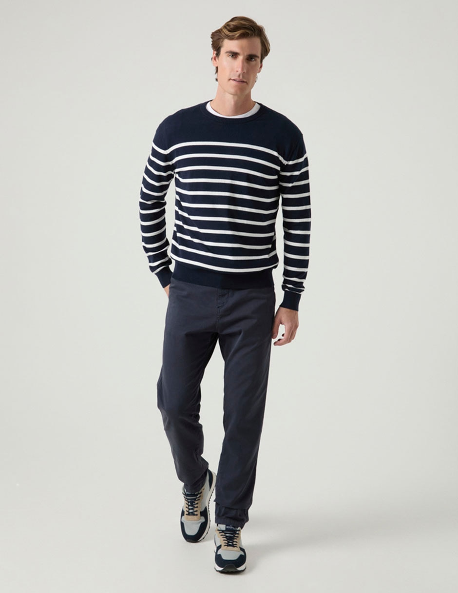 Suéter cuello redondo para hombre