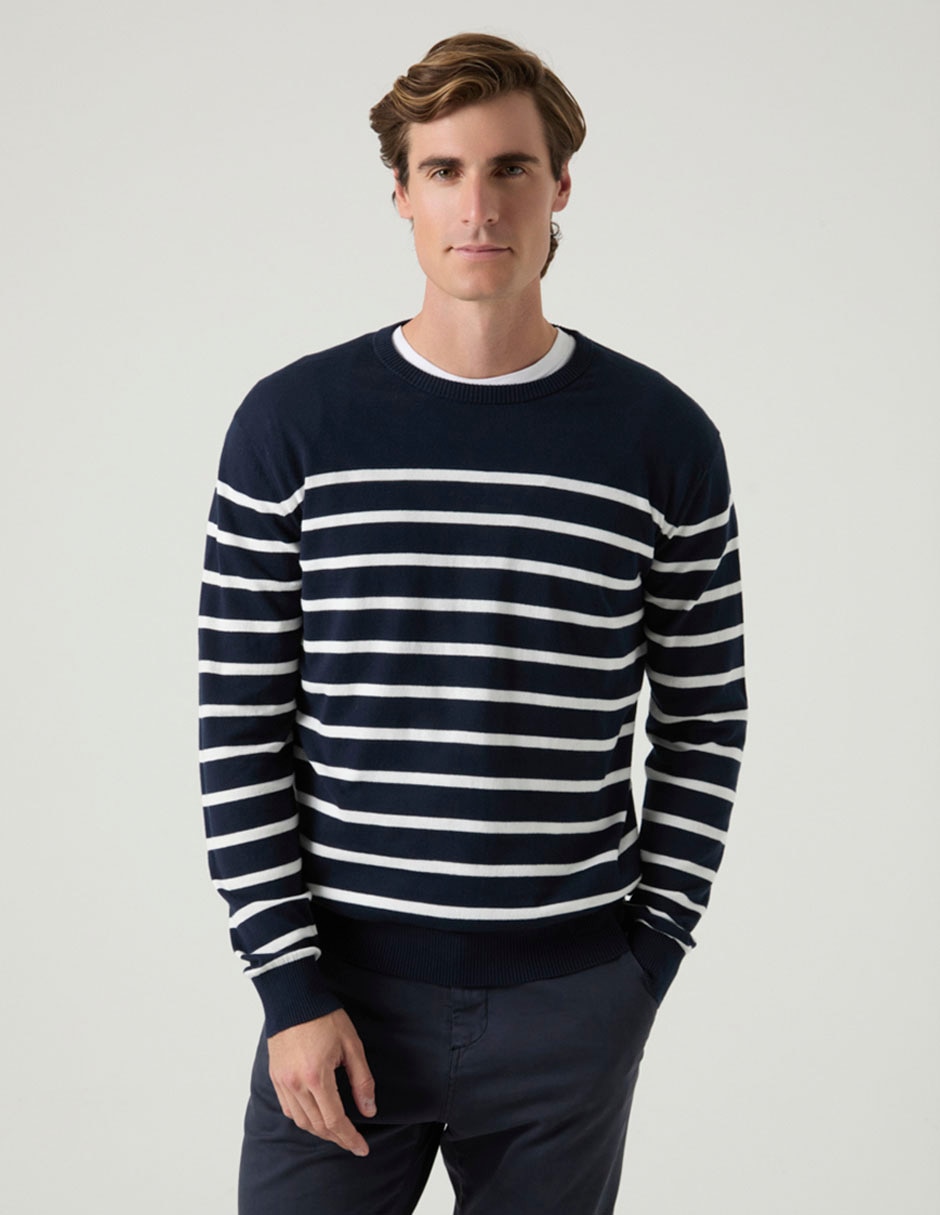 Suéter cuello redondo para hombre 2