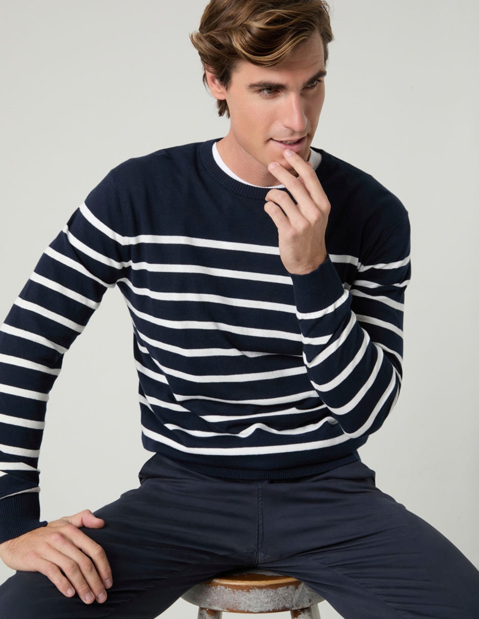 Suéter cuello redondo para hombre 4