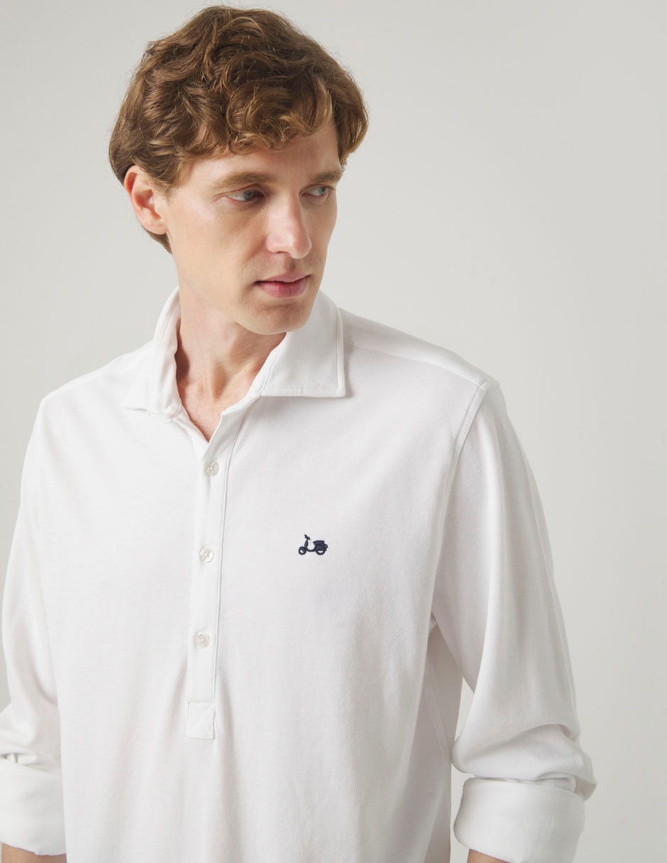 Camisa casual de algodón manga larga para hombre 3