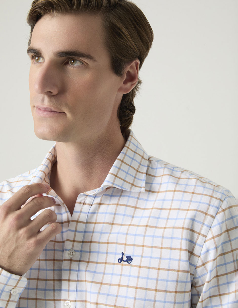Camisa casual de algodón manga larga para hombre 3