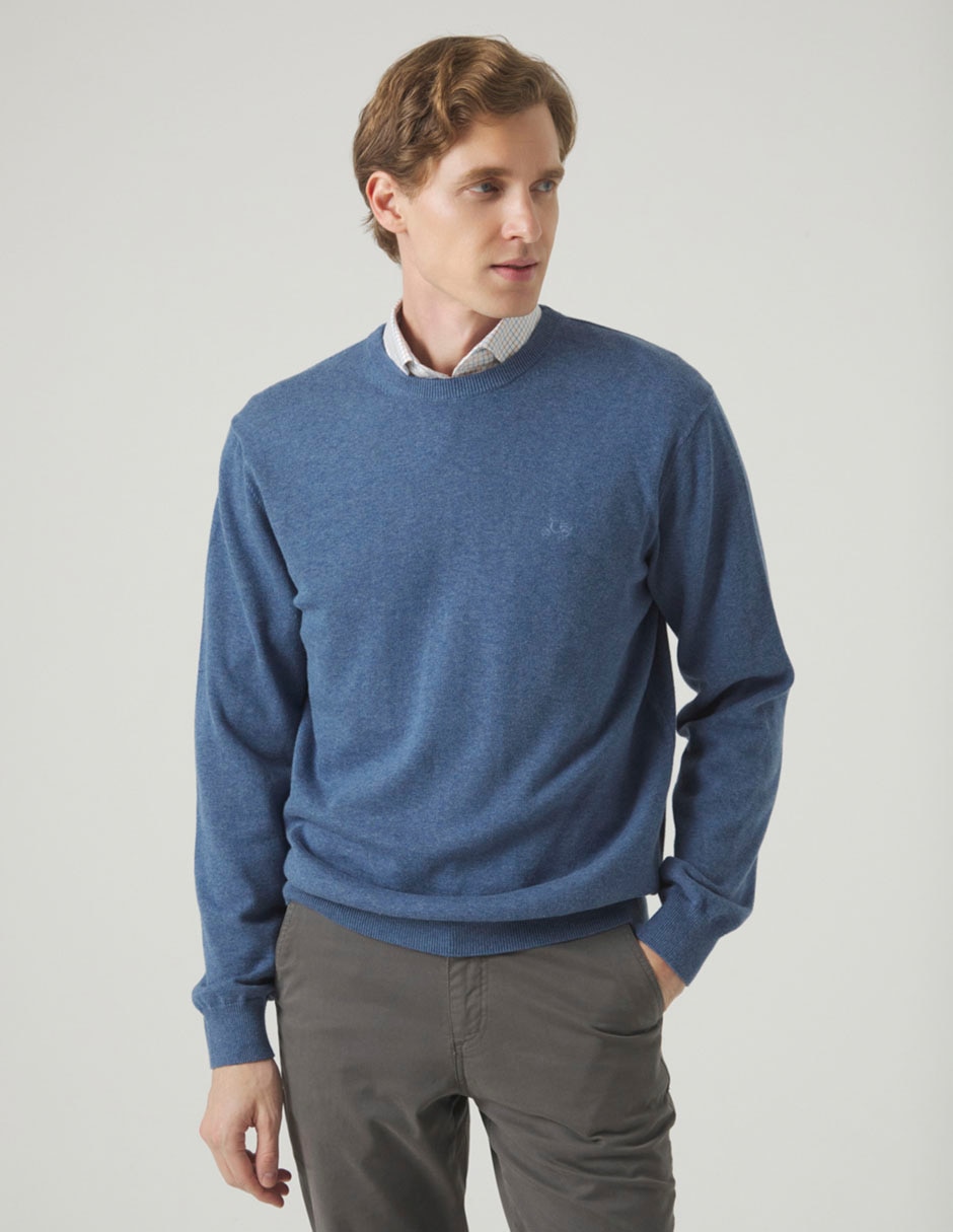 Suéter cuello redondo para hombre