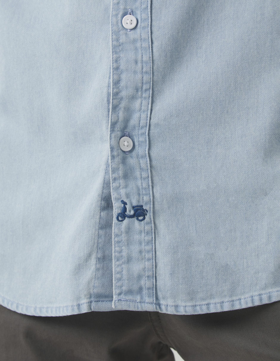 Camisa casual de algodón manga larga para hombre 3