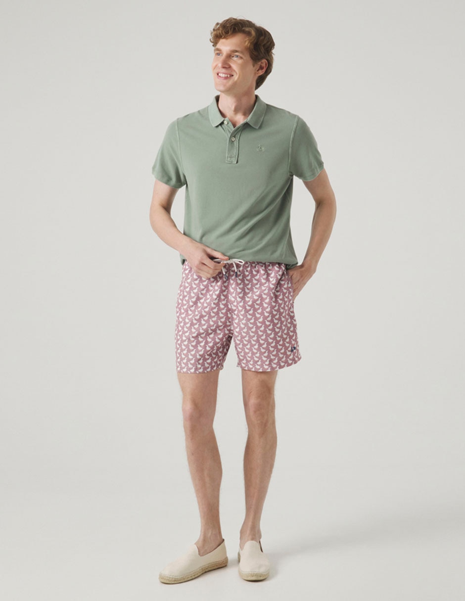 Traje de baño con bolsillos para hombre